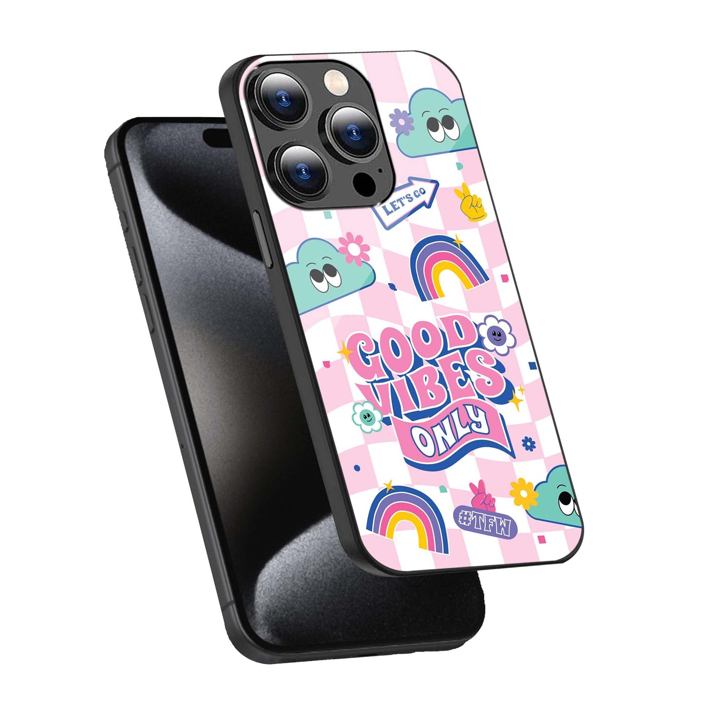 Good Vibes Only Phone Cover | Glass Case