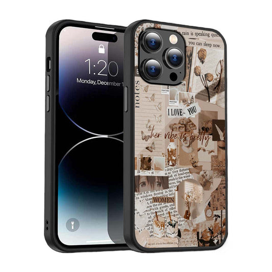 Aesthetic Vintage Collage Phone Cover | Glass Case