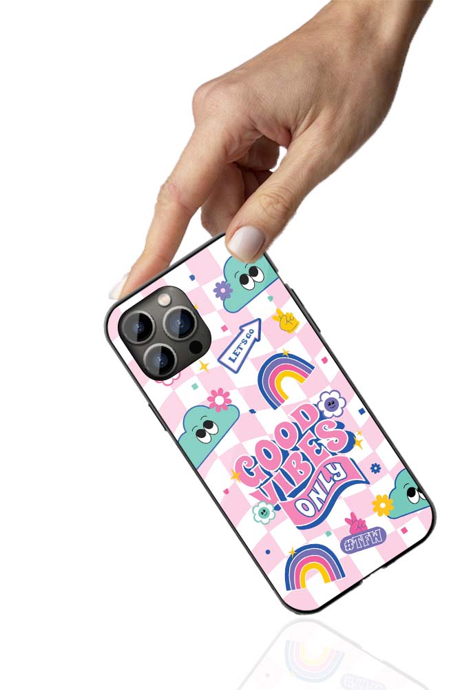 Good Vibes Only Phone Cover | Glass Case