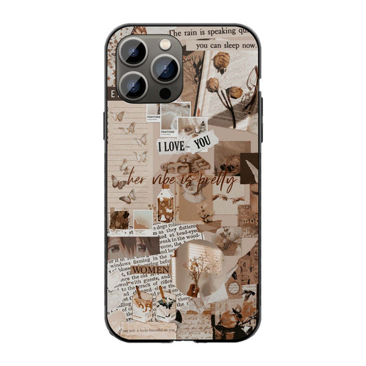 Aesthetic Vintage Collage Phone Cover | Glass Case