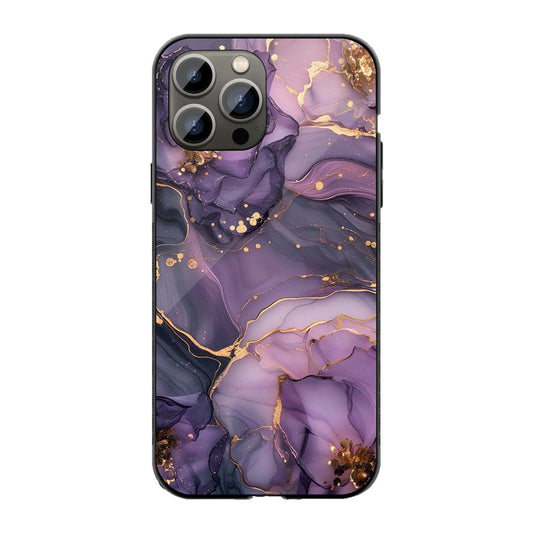 Amethyst Marble Phone Cover | Glass Case
