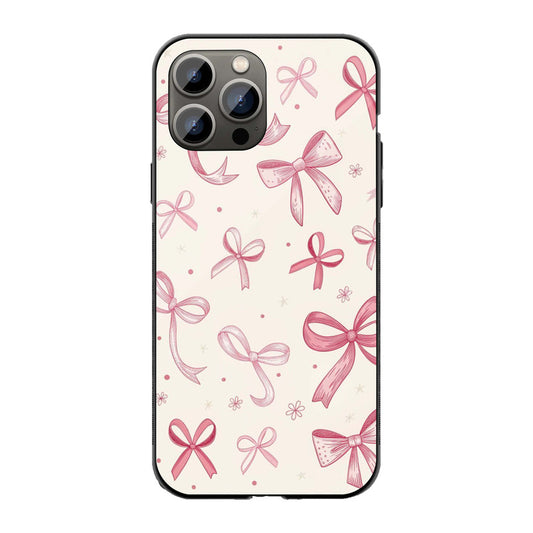 Pink Ribbon Charm Phone Cover | Glass Case