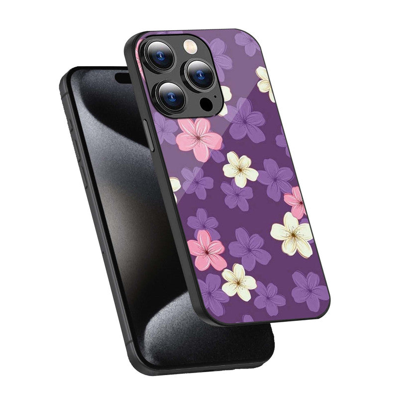 Purple Blossom Phone Cover | Glass Case
