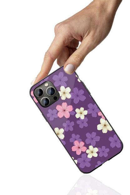 Purple Blossom Phone Cover | Glass Case