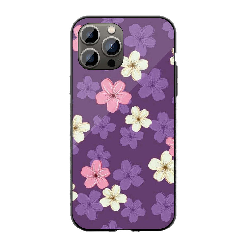 Purple Blossom Phone Cover | Glass Case