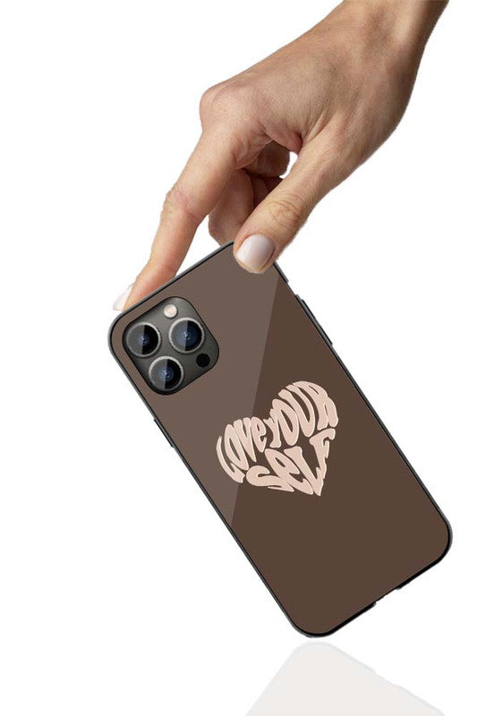 Self-Love Aesthetic Phone Cover | Glass Case