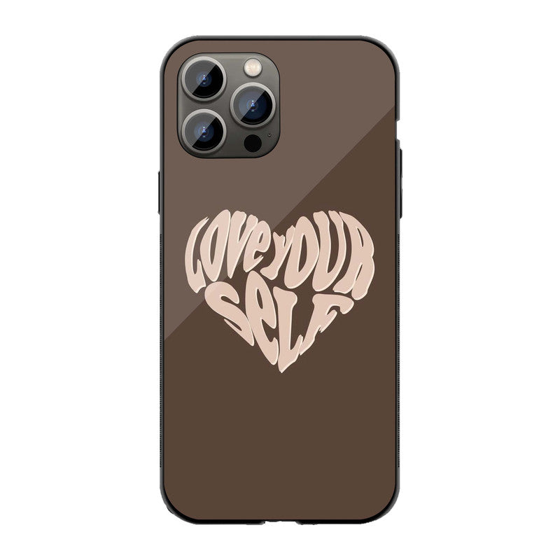 Self-Love Aesthetic Phone Cover | Glass Case